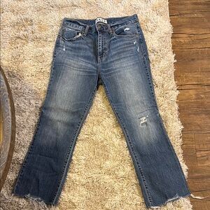 Vintage Blue Flare Wide Leg Jeans